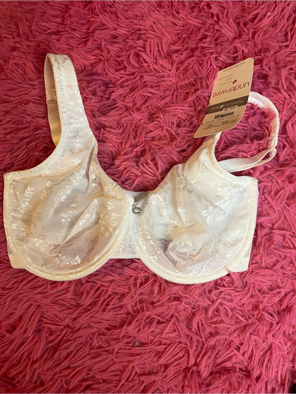 Fashion Bug White Lace Underwire Bra